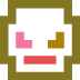 colorful pixel art face