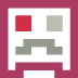 colorful pixel art face