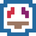 colorful pixel art face
