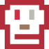 colorful pixel art face