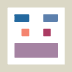 colorful pixel art face